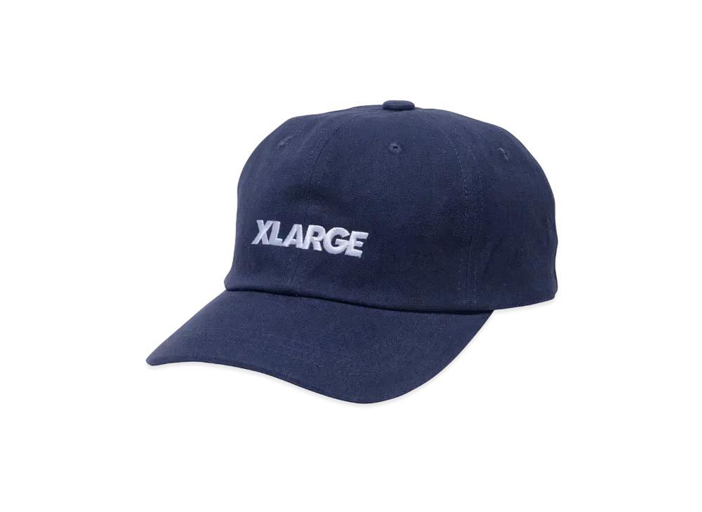 XLARGE WASHED STANDARD LOGO 6PANEL CAP XLARGE "Navy"
