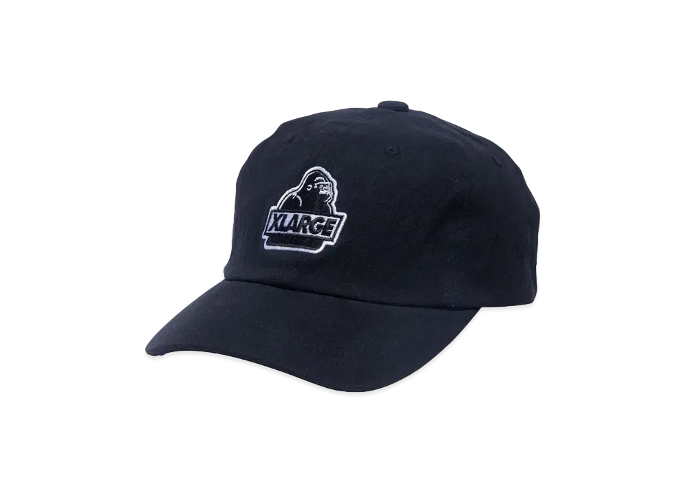 XLARGE WASHED SLANTED OG 6PANEL CAP XLARGE "Black"