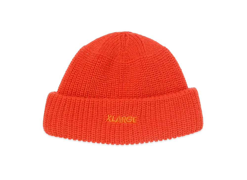 XLARGE LOGO SHORT LENGTH BEANIE XLARGE "Orange"