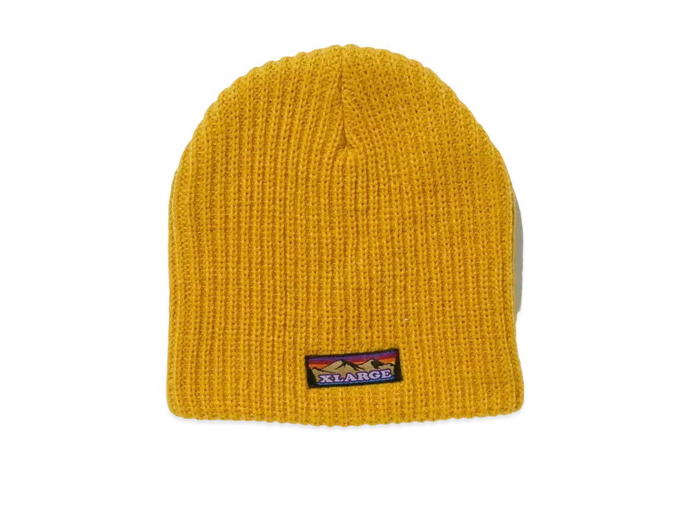 XLARGE MOUNTAIN LOGO BEANIE "Mustard"