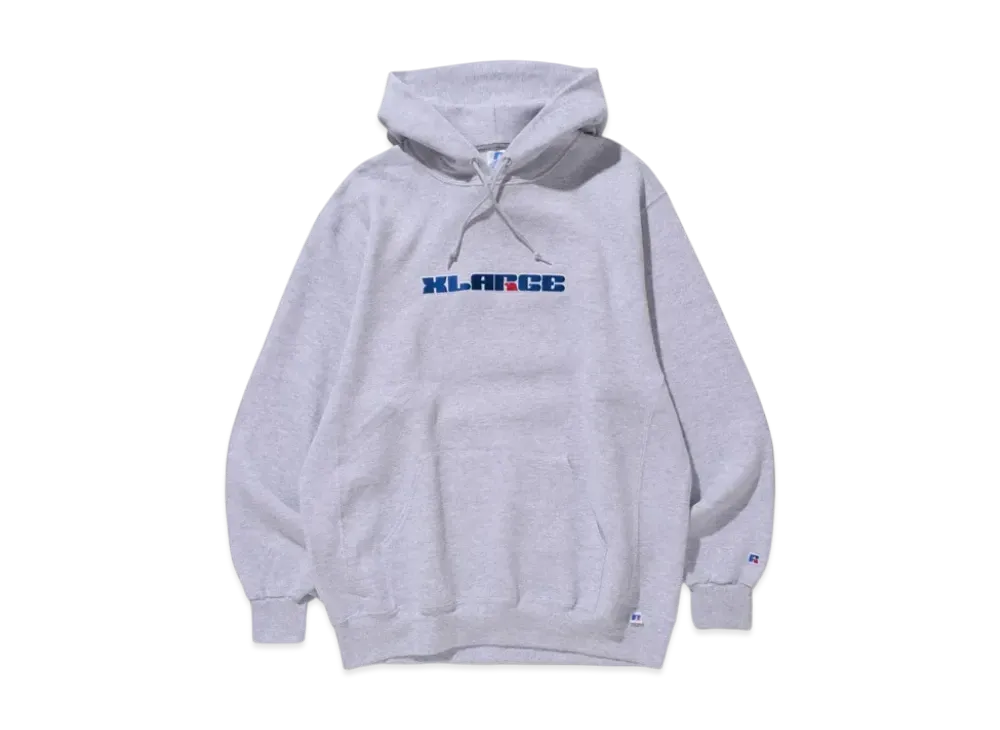 XLARGE x RUSSELL PULLOVER HOODED SWEAT "Ash"