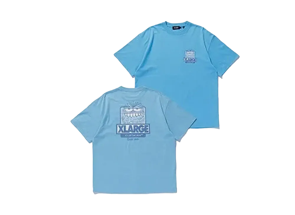 XLARGE x KEVIN LYONS S/S Box Logo Tee "Light Blue"
