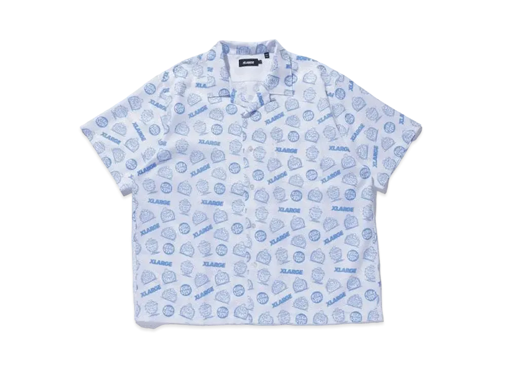 XLARGE x KEVIN LYONS Open Collar S/S Shirt "White"