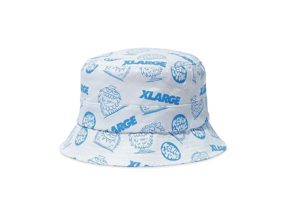 XLARGE x KEVIN LYONS Bucket Hat "White"