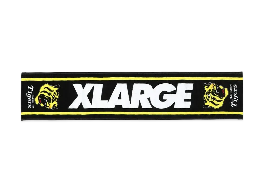 XLARGE x HANSHIN Tigers Muffler Towel "Black"