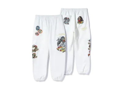 XLARGE x Ed Hardy Sweat Pants "Off White"