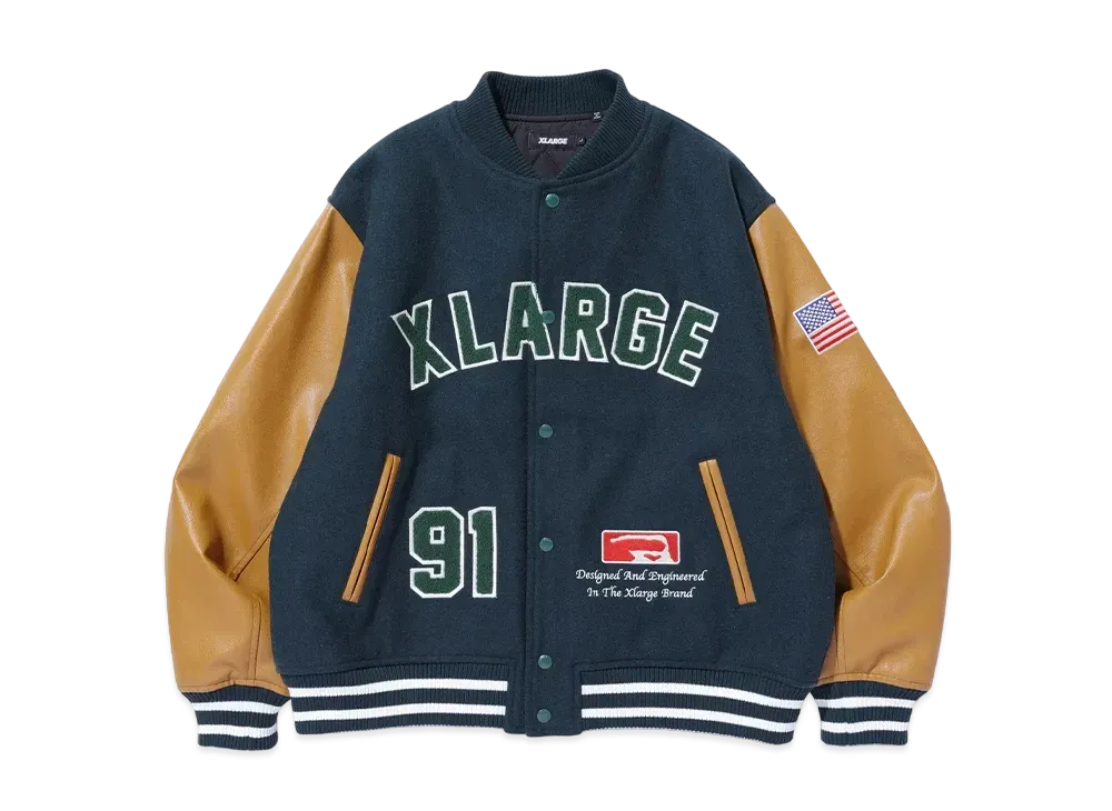 XLARGE OG Logo Varsity Jacket "Green"