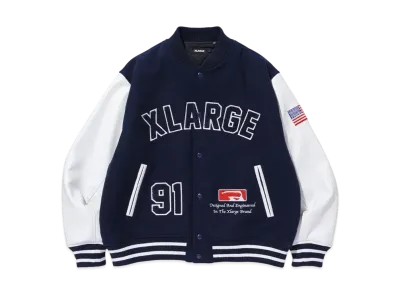 XLARGE OG Logo Varsity Jacket "Navy"