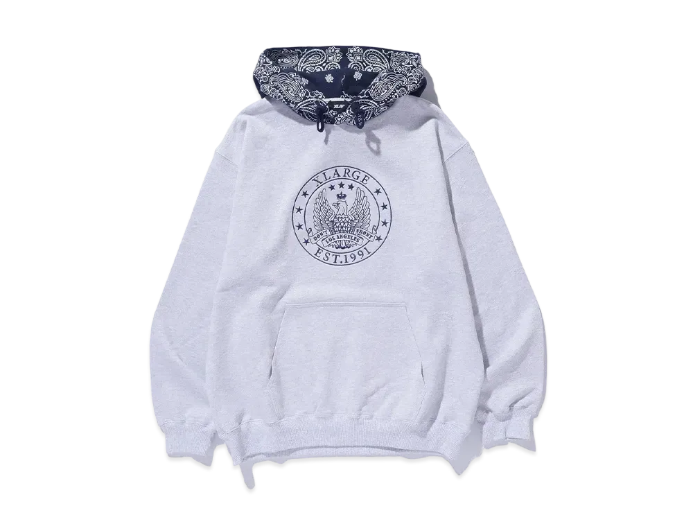 XLARGE Pattern Blocked Hooded Sweatshirt "Ash"