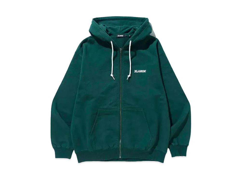 XLARGE Standard Logo Zip Hooded Sweatshirt "Green"