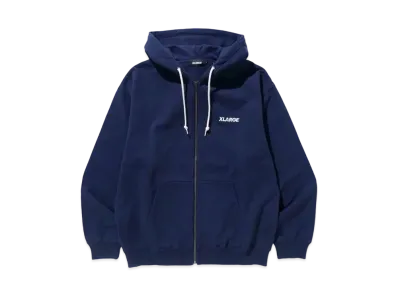 XLARGE Standard Logo Zip Hooded Sweatshirt "Navy"
