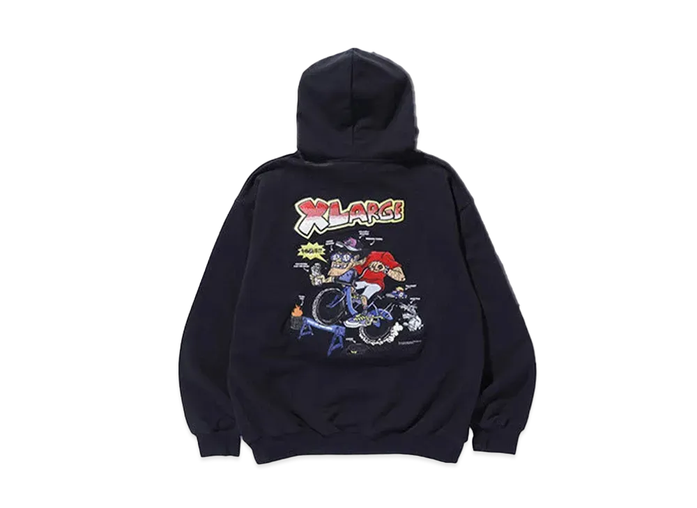 XLARGE x Citibikeboyz Hooded Sweatshirt "Black"