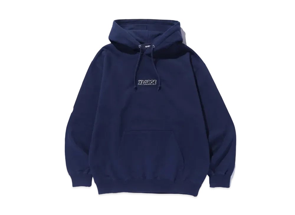XLARGE Standard Logo Hooded Sweatshirt "Navy"