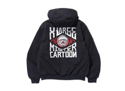 XLARGE x Mister Cartoon Hooded Work Jacket "Black"