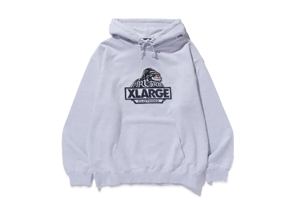 XLARGE x Mister Cartoon Pullover Hooded Sweat "Ash"