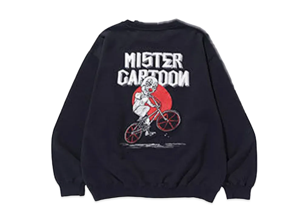 エクストララージ x ミスターカートゥーン クルーネックスウェットシャツ "ブラック"