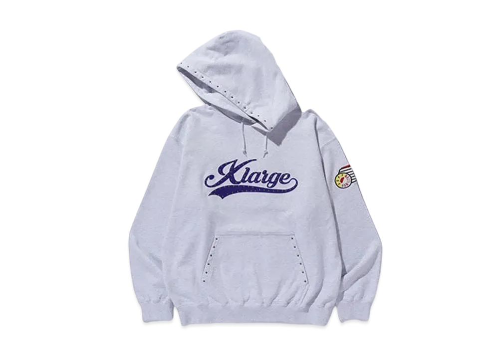 XLARGE x JEFF Hamilton Hooded Sweatshirt "Ash"