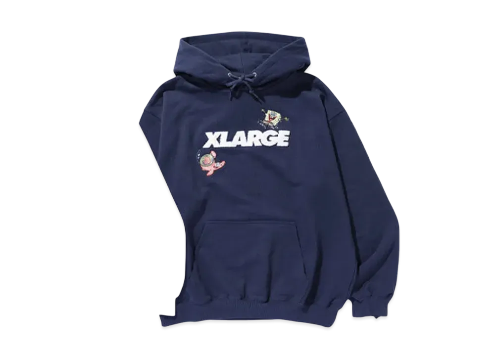 XLARGE x Spongebob Pullover Hooded Sweatshirt "Navy"