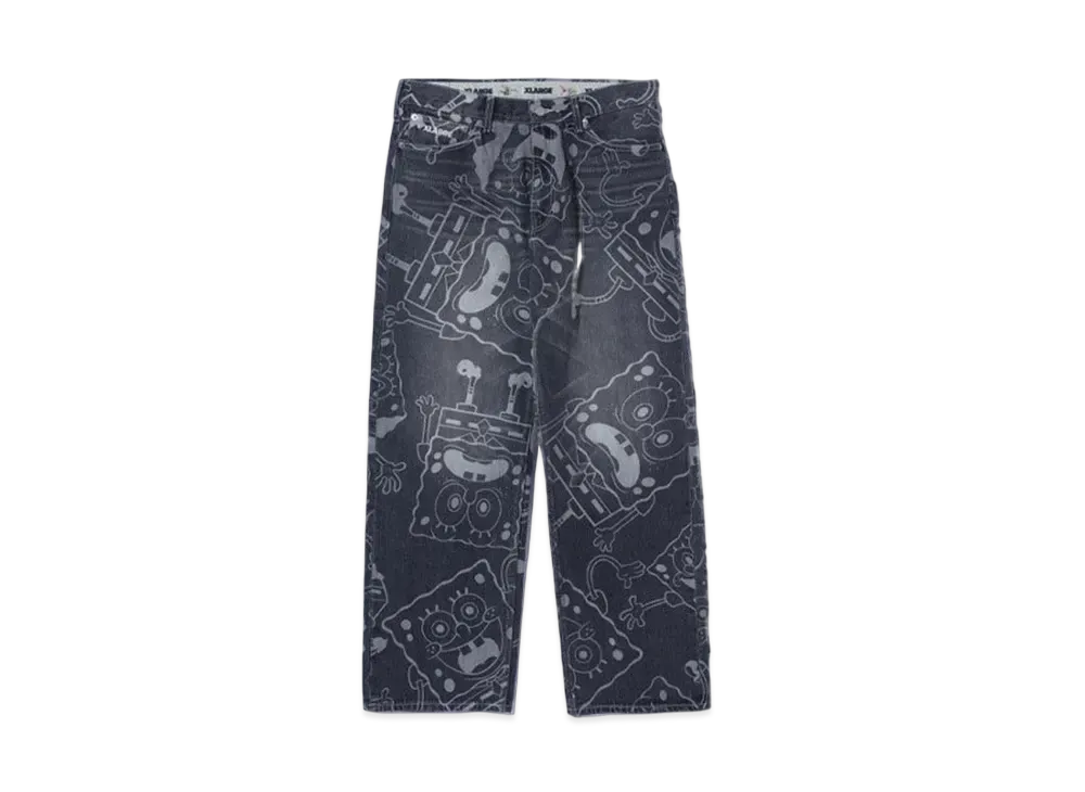 XLARGE x Spongebob Denim Pants "Black"
