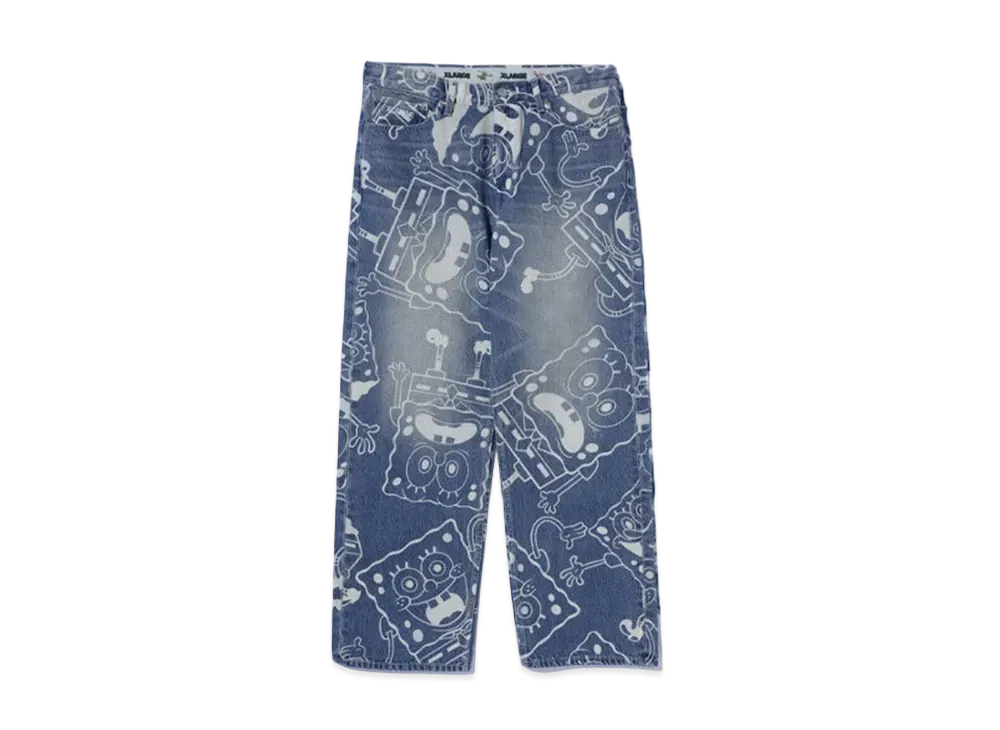 XLARGE x Spongebob Denim Pants "Ltindigo"