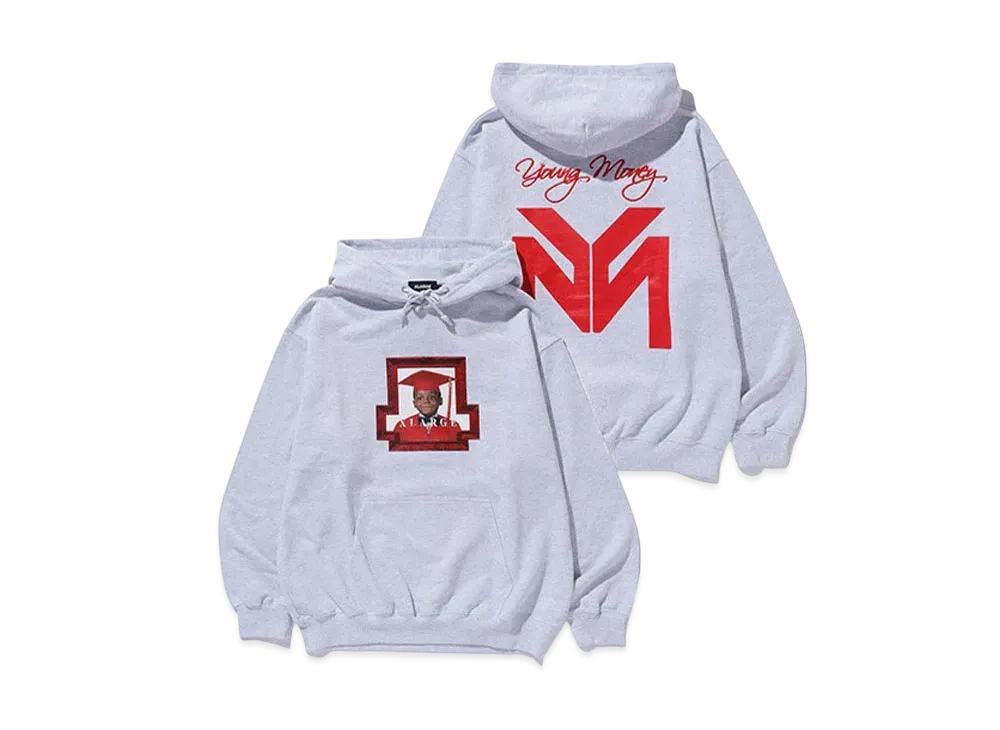 XLARGE x lil Wayne Hooded Sweatshirt "Ash"