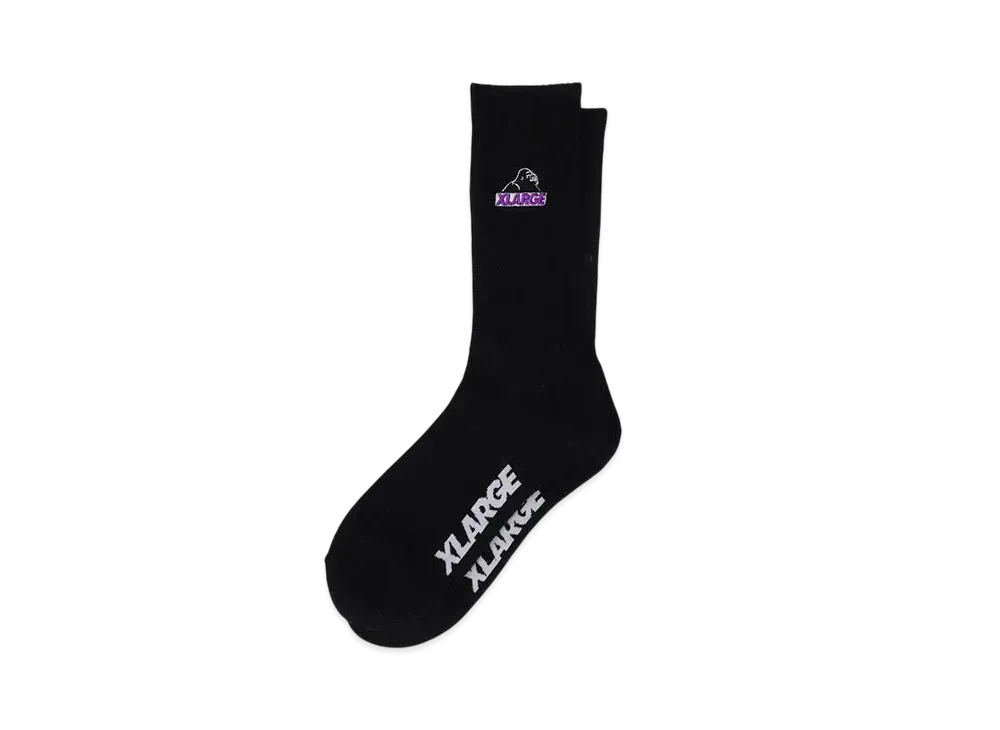 XLARGE OG Embroidered Socks "Black"