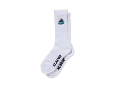 XLARGE Slanted OG Embroidered Socks "White"