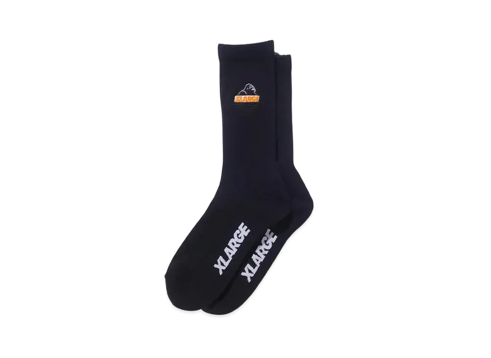 XLARGE Slanted OG Embroidered Socks "Black"