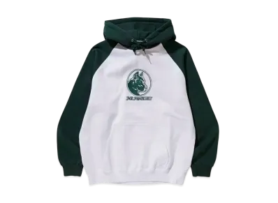 XLARGE Pitbull Raglan Hooded Sweatshirt "Green"