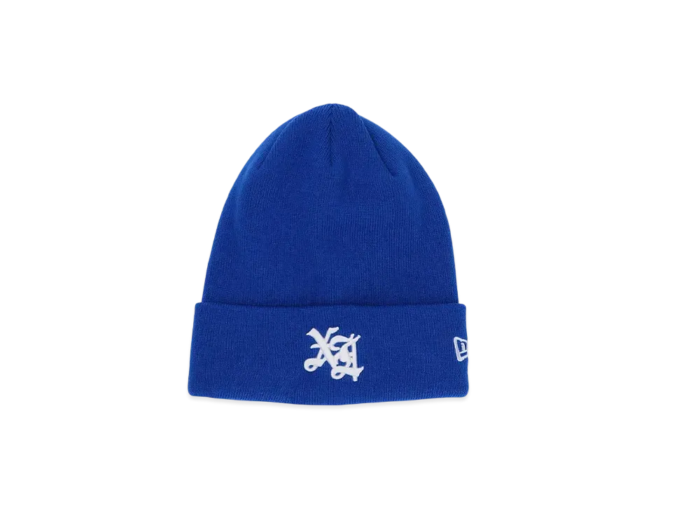 XLARGE x NEW ERA Old English Cuff Beanie "Blue"