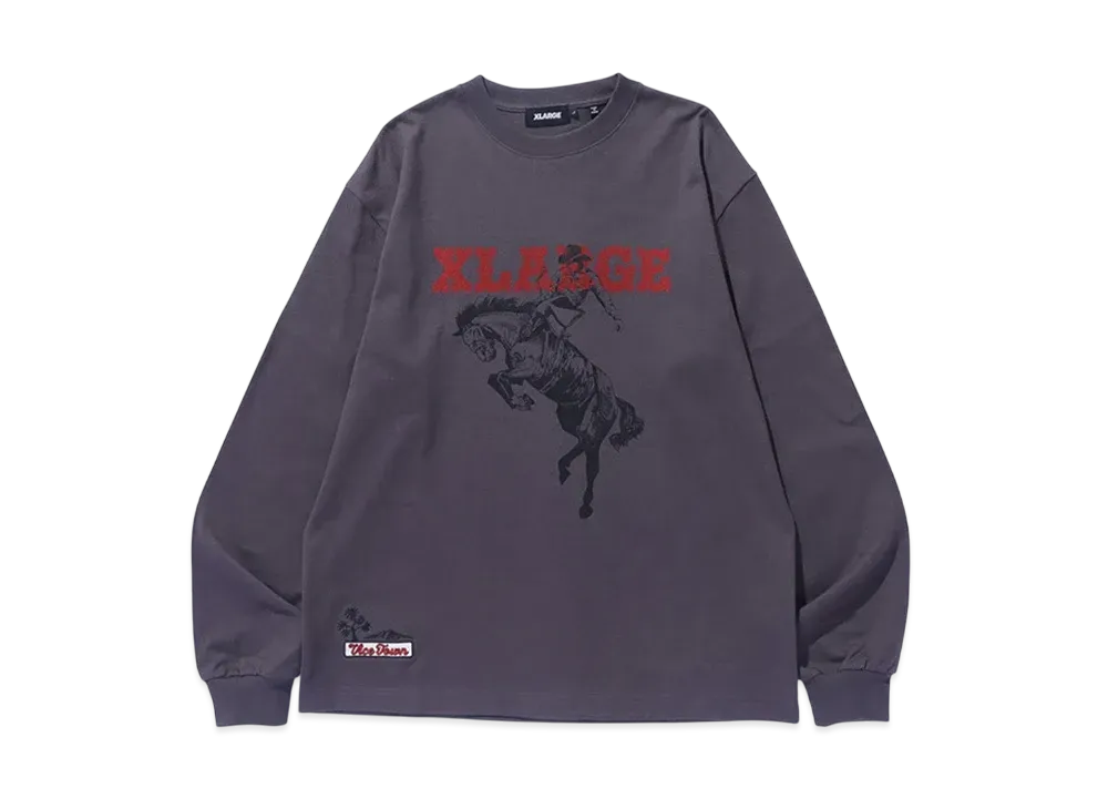 XLARGE Vice Town Heavyweight L/S Tee "Chacoal"