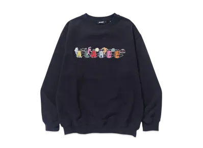XLARGE Odd Motifs Crewneck Sweatshirt "Black"