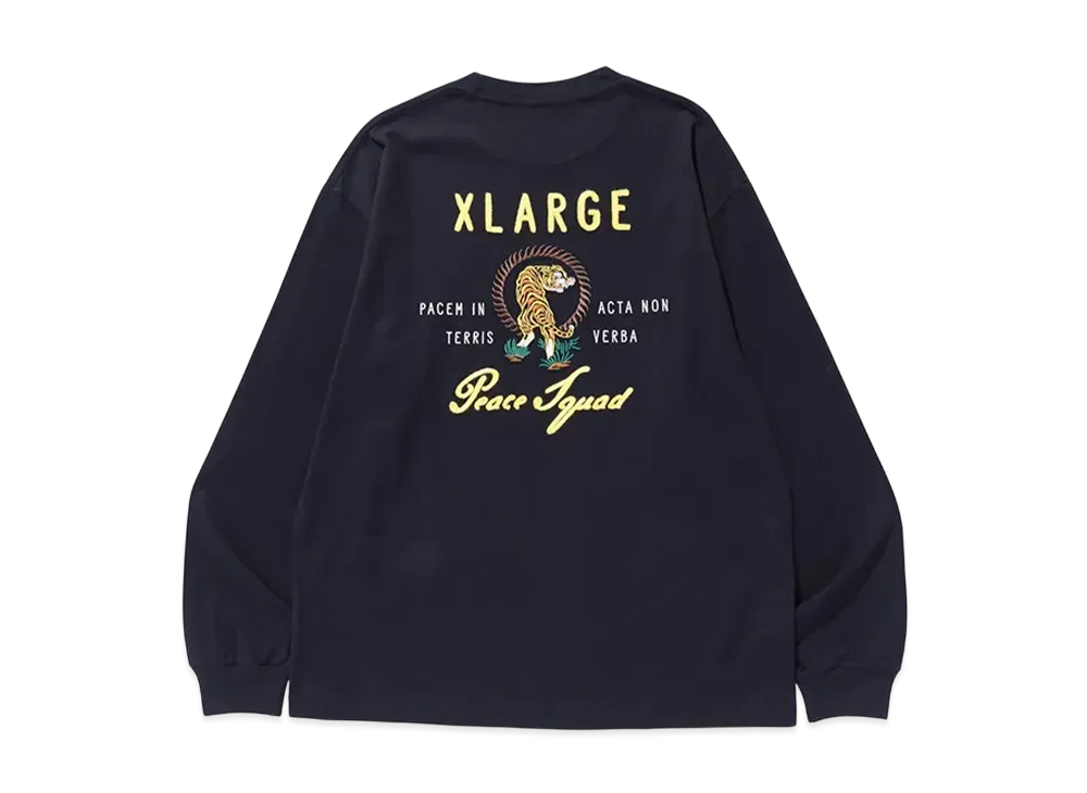XLARGE Peace Squad L/S Tee "Black"