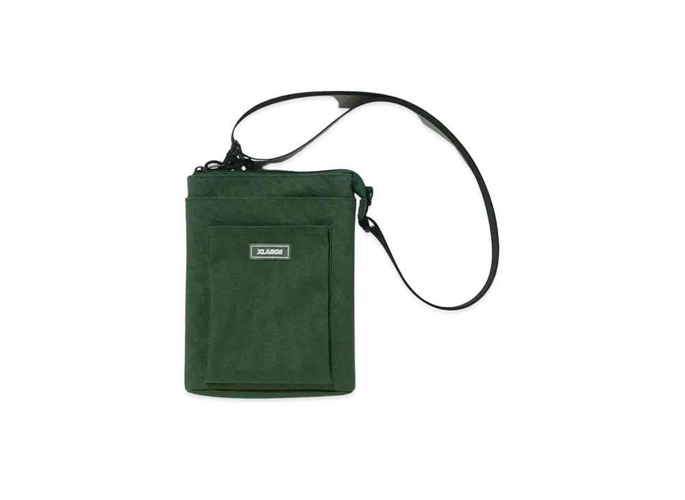 XLARGE Rubber Patched Shoulder Bag "Olive"