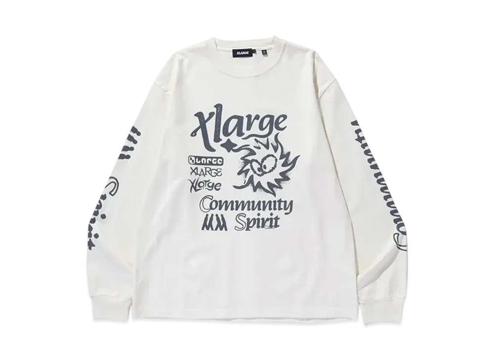 XLARGE Community Spirit L/S Tee "Off White"