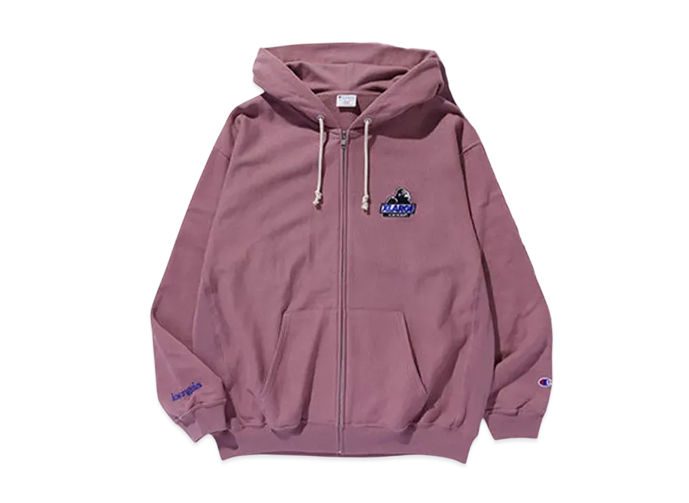 XLARGE x Champion Reverse Weave Zip Hooded Sweatshirt "Pink"