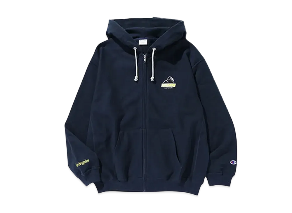 XLARGE x Champion Reverse Weave Zip Hooded Sweatshirt "Navy"