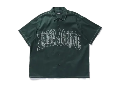 XLARGE Old English S/S Work Shirt "Green"