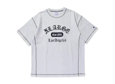 XLARGE x Champion Reverse Weave Stiched S/S Tee "Ash"