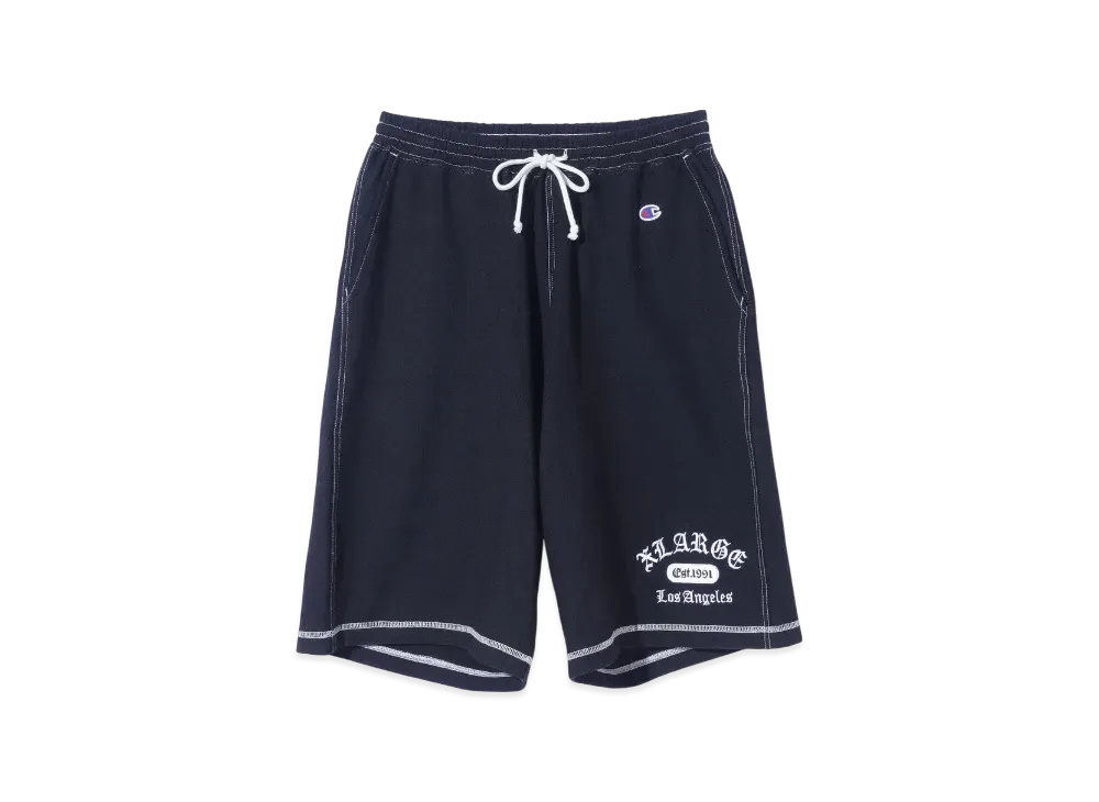 XLARGE x Champion Reverse Weave Stiched Short Pants "Black"