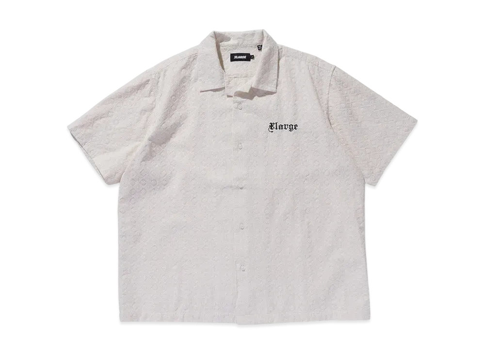 XLARGE Embroidered S/S Lace Shirt "White"