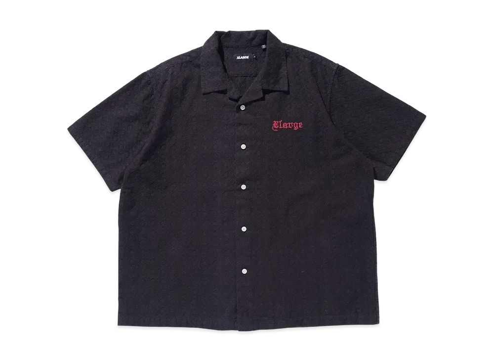 XLARGE Embroidered S/S Lace Shirt "Black"