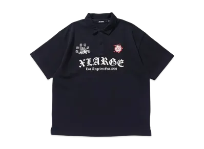 XLARGE Multi LOGo Polo Shirt "Black"