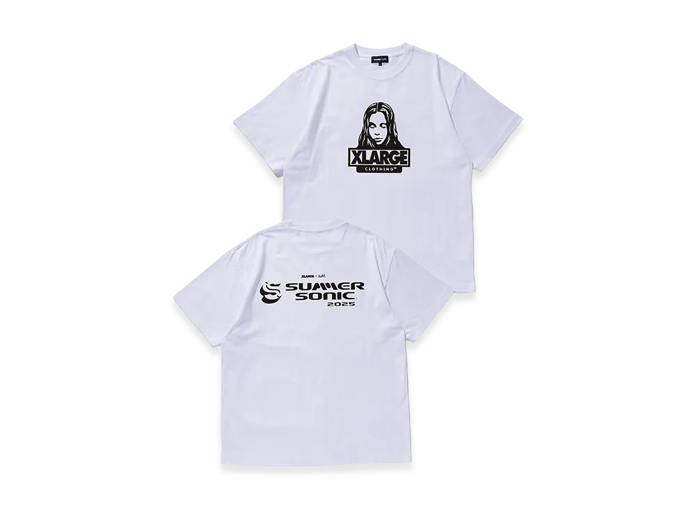 XLARGE x X-girl x SUMMER SONIC Fase SS Tee "White"