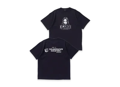 XLARGE x X-girl x SUMMER SONIC Fase SS Tee "Black"