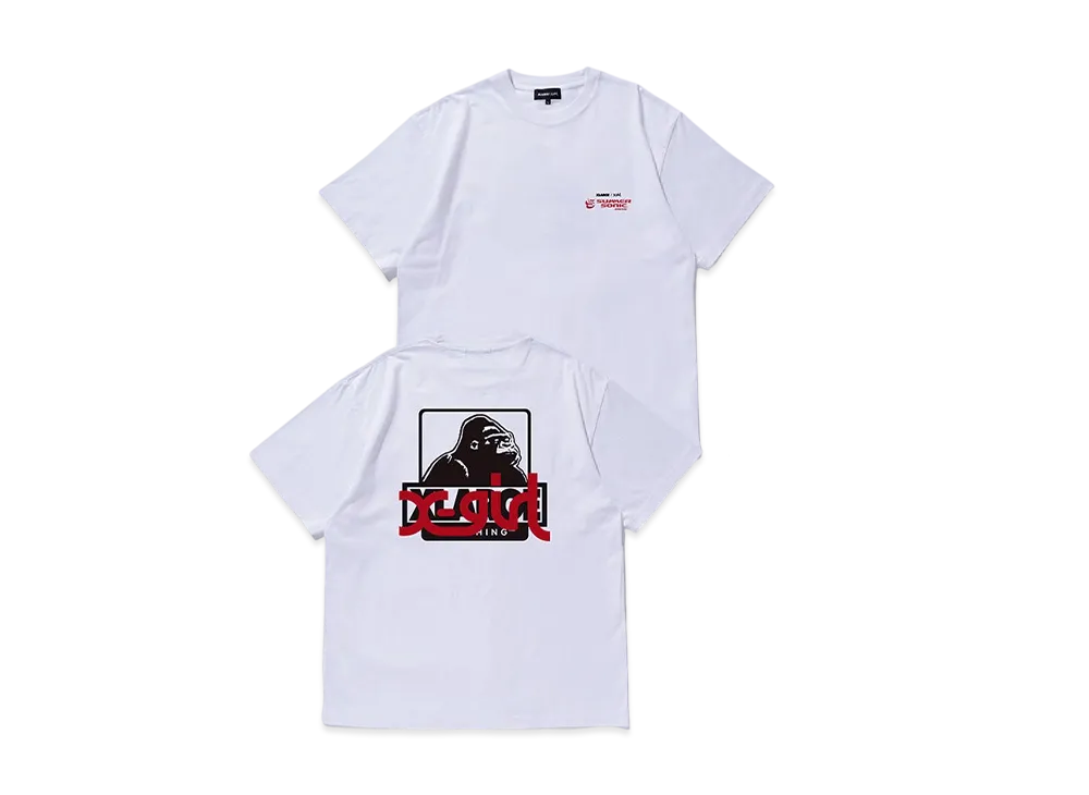 エクストララージ x エックスガール x サマーソニック OG ボックス S/S Tシャツ "ホワイト"