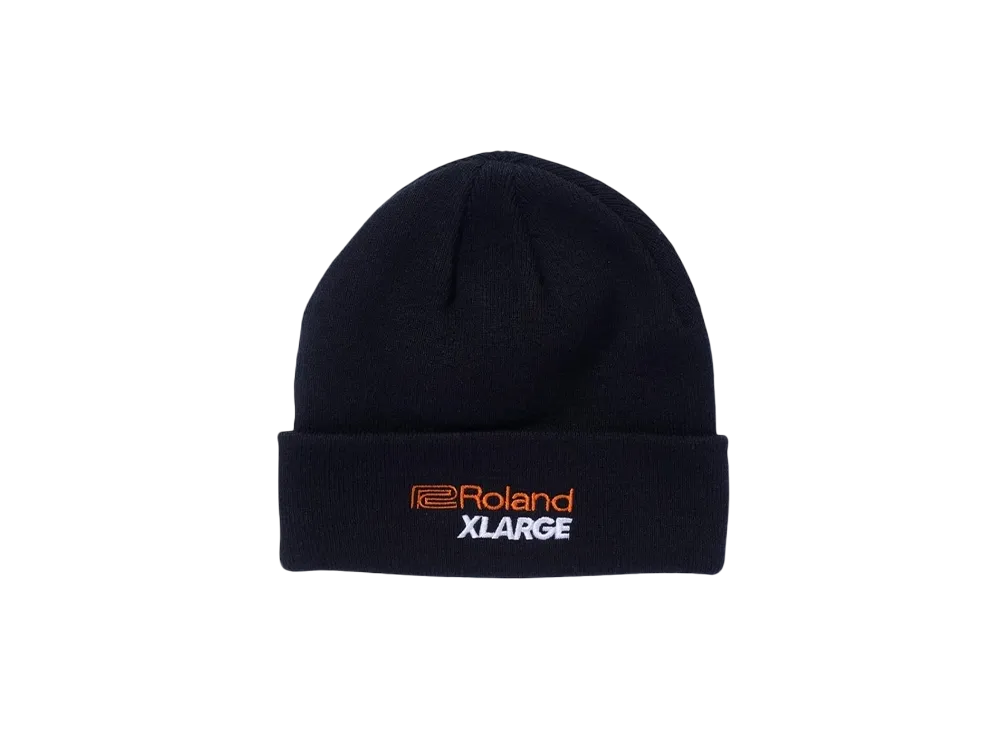 XLARGE x ROLAND Beanie "Black"