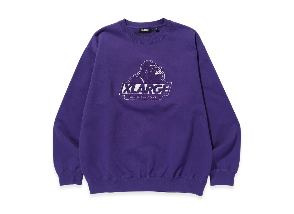 XLARGE Old OG Crewneck Sweatshirt "Purple"