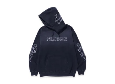 Xlarge Creepy Mansion Hooded Sweatshirt "Black"