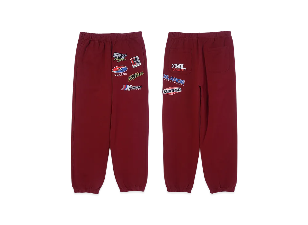 Xlarge Multi Logo Sweat Pants "Burgundy"